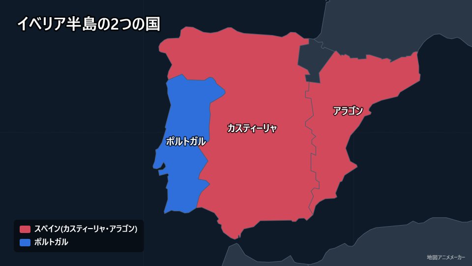 イベリア半島の2つの国